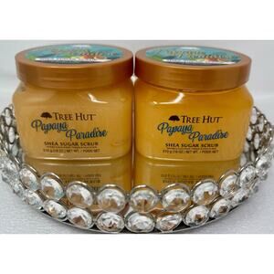 Tree Hut Papaya Paradise Shea Sugar Scrub | Exfoliating 18 oz- Bundle Of 2